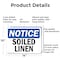 Signmission Soiled Linen, 14 in W x Rectangle, Aluminum OS-2PACK-NS-A-1014-L-18359 - alternate 3